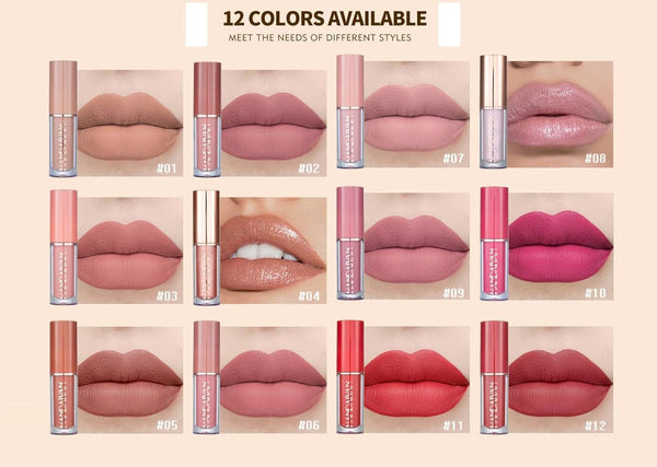 HANDAIYAN LIQUID LIPSTICK – 12PCS SET