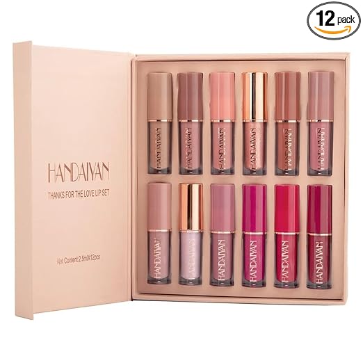 HANDAIYAN LIQUID LIPSTICK – 12PCS SET