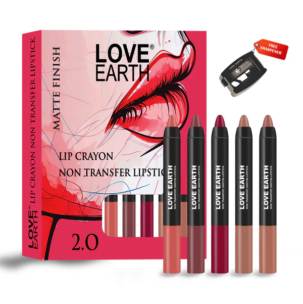 LIP CRAYON NON-TRANSFER LIPSTICK 2. O - PACK OF 5