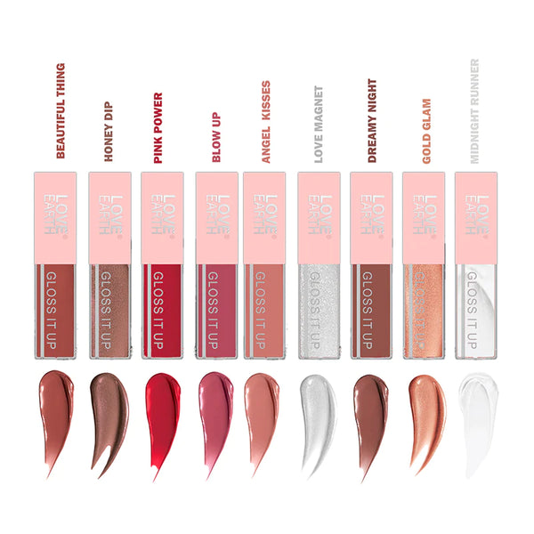 LOVE EARTH LIP GLOSS PACK OF 9