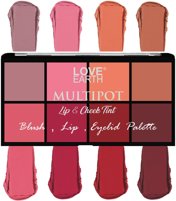 LOVE EARTH-BLUSH, LIPS, EYELID PALETTE