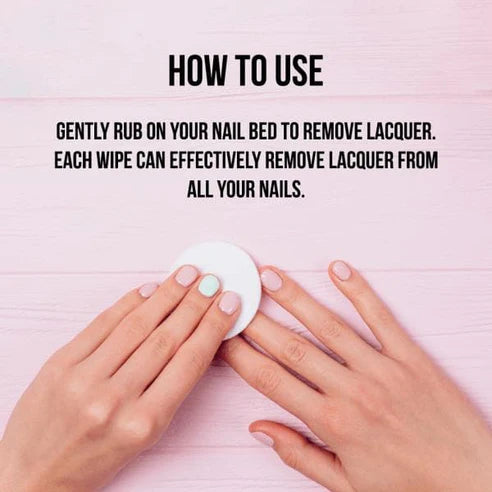 ON THE GO NAIL LACQUER REMOVER TRAVEL WIPES